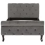 Grauer Samtbettrahmen 90x200 cm von vidaXL, Betten und Lattenroste - Ref: Foro24-288557, Preis: 256,40 €, Rabatt: %