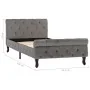 Grauer Samtbettrahmen 90x200 cm von vidaXL, Betten und Lattenroste - Ref: Foro24-288557, Preis: 256,40 €, Rabatt: %