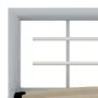 Grau-weißes Metallbettgestell 120x200 cm von vidaXL, Betten und Lattenroste - Ref: Foro24-284558, Preis: 88,80 €, Rabatt: %