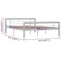 Grau-weißes Metallbettgestell 120x200 cm von vidaXL, Betten und Lattenroste - Ref: Foro24-284558, Preis: 88,80 €, Rabatt: %