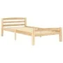 Estructura de cama de madera maciza de pino 100x200 cm de vidaXL, Camas y somieres - Ref: Foro24-322062, Precio: 108,61 €, De...