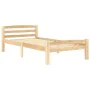 Solid pine wood bed frame 100x200 cm by vidaXL, Beds and slatted bases - Ref: Foro24-322062, Price: 108,65 €, Discount: %