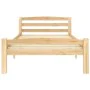 Solid pine wood bed frame 100x200 cm by vidaXL, Beds and slatted bases - Ref: Foro24-322062, Price: 108,65 €, Discount: %