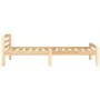 Estructura de cama de madera maciza de pino 100x200 cm de vidaXL, Camas y somieres - Ref: Foro24-322062, Precio: 108,61 €, De...