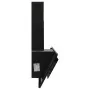 Campana extractora acero inoxidable vidrio templado negro 90 cm de vidaXL, Extractores - Ref: Foro24-51665, Precio: 219,26 €,...