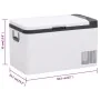 Cooler with handle made of black and white PP and PE, 25 L by vidaXL, Refrigerators - Ref: Foro24-51780, Price: 409,75 €, Dis...