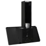 Campana extractora acero inoxidable vidrio templado negro 90 cm de vidaXL, Extractores - Ref: Foro24-51665, Precio: 219,26 €,...