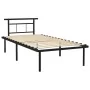 Schwarzer Metallbettrahmen 100x200 cm von vidaXL, Betten und Lattenroste - Ref: Foro24-324823, Preis: 96,40 €, Rabatt: %