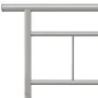 Gray metal bed frame 180x200 cm by vidaXL, Beds and slatted bases - Ref: Foro24-324837, Price: 95,57 €, Discount: %