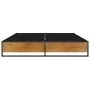 Estructura de cama de metal negra 200x200 cm de vidaXL, Camas y somieres - Ref: Foro24-324819, Precio: 98,09 €, Descuento: %