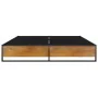 Schwarzer Metallbettrahmen 200x200 cm von vidaXL, Betten und Lattenroste - Ref: Foro24-324819, Preis: 98,09 €, Rabatt: %