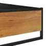 Schwarzer Metallbettrahmen 200x200 cm von vidaXL, Betten und Lattenroste - Ref: Foro24-324819, Preis: 98,09 €, Rabatt: %