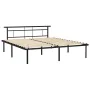 Estructura de cama de metal negro 180x200 cm de vidaXL, Camas y somieres - Ref: Foro24-324835, Precio: 126,83 €, Descuento: %