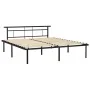 Schwarzer Metallbettrahmen 180x200 cm von vidaXL, Betten und Lattenroste - Ref: Foro24-324835, Preis: 126,83 €, Rabatt: %