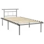 Graues Metallbettgestell 100x200 cm von vidaXL, Betten und Lattenroste - Ref: Foro24-324825, Preis: 95,15 €, Rabatt: %