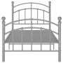 Estructura de cama de metal gris 90x200 cm de vidaXL, Camas y somieres - Ref: Foro24-324969, Precio: 130,18 €, Descuento: %