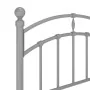 Estructura de cama de metal gris 90x200 cm de vidaXL, Camas y somieres - Ref: Foro24-324969, Precio: 130,18 €, Descuento: %