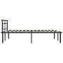 Black metal bed frame 140x200 cm by vidaXL, Beds and slatted bases - Ref: Foro24-324829, Price: 92,53 €, Discount: %
