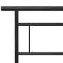 Black metal bed frame 140x200 cm by vidaXL, Beds and slatted bases - Ref: Foro24-324829, Price: 92,53 €, Discount: %