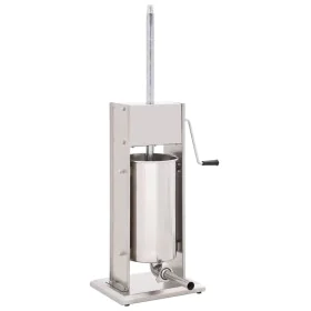 Silver stainless steel manual stuffer 15 L by vidaXL, Kitchen appliances - Ref: Foro24-50965, Price: 357,01 €, Discount: %