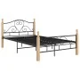 Schwarzer Metallbettrahmen 120x200 cm von vidaXL, Betten und Lattenroste - Ref: Foro24-324941, Preis: 111,67 €, Rabatt: %