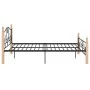 Schwarzer Metallbettrahmen 120x200 cm von vidaXL, Betten und Lattenroste - Ref: Foro24-324941, Preis: 111,67 €, Rabatt: %