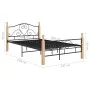 Schwarzer Metallbettrahmen 120x200 cm von vidaXL, Betten und Lattenroste - Ref: Foro24-324941, Preis: 111,67 €, Rabatt: %
