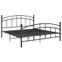 Estructura de cama de metal negra 140x200 cm de vidaXL, Camas y somieres - Ref: Foro24-324976, Precio: 135,93 €, Descuento: %
