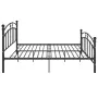 Schwarzer Metallbettrahmen 140x200 cm von vidaXL, Betten und Lattenroste - Ref: Foro24-324976, Preis: 137,55 €, Rabatt: %