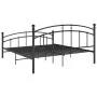 Estructura de cama de metal negra 140x200 cm de vidaXL, Camas y somieres - Ref: Foro24-324976, Precio: 135,93 €, Descuento: %