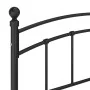 Estructura de cama de metal negra 140x200 cm de vidaXL, Camas y somieres - Ref: Foro24-324976, Precio: 135,93 €, Descuento: %