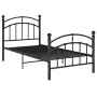 Estructura de cama de metal negro 100x200 cm de vidaXL, Camas y somieres - Ref: Foro24-324970, Precio: 123,06 €, Descuento: %