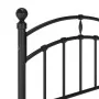 Black metal bed frame 100x200 cm by vidaXL, Beds and slatted bases - Ref: Foro24-324970, Price: 123,06 €, Discount: %