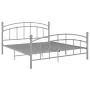 Gray metal bed frame 140x200 cm by vidaXL, Beds and slatted bases - Ref: Foro24-324978, Price: 131,13 €, Discount: %