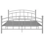 Gray metal bed frame 140x200 cm by vidaXL, Beds and slatted bases - Ref: Foro24-324978, Price: 131,13 €, Discount: %