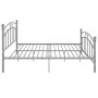 Gray metal bed frame 140x200 cm by vidaXL, Beds and slatted bases - Ref: Foro24-324978, Price: 131,13 €, Discount: %