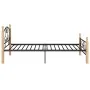 Black metal bed frame 90x200 cm by vidaXL, Beds and slatted bases - Ref: Foro24-324939, Price: 93,59 €, Discount: %