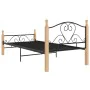 Estructura de cama de metal negra 90x200 cm de vidaXL, Camas y somieres - Ref: Foro24-324939, Precio: 93,59 €, Descuento: %
