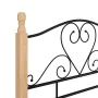 Estructura de cama de metal negra 90x200 cm de vidaXL, Camas y somieres - Ref: Foro24-324939, Precio: 93,59 €, Descuento: %