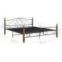 Schwarzer Metallbettrahmen 200x200 cm von vidaXL, Betten und Lattenroste - Ref: Foro24-324938, Preis: 159,20 €, Rabatt: %