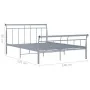 Graues Metallbettgestell 140x200 cm von vidaXL, Betten und Lattenroste - Ref: Foro24-325041, Preis: 113,21 €, Rabatt: %