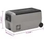 Refrigerator with wheels and handle PP and PE black and gray 36 L by vidaXL, Refrigerators - Ref: Foro24-51784, Price: 405,13...