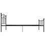 Schwarzer Metallbettrahmen 100x200 cm von vidaXL, Betten und Lattenroste - Ref: Foro24-284524, Preis: 100,21 €, Rabatt: %
