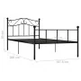 Schwarzer Metallbettrahmen 100x200 cm von vidaXL, Betten und Lattenroste - Ref: Foro24-284524, Preis: 100,21 €, Rabatt: %