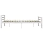 Schwarz-weißes Metallbettgestell 120x200 cm von vidaXL, Betten und Lattenroste - Ref: Foro24-284546, Preis: 107,46 €, Rabatt: %