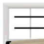 Schwarz-weißes Metallbettgestell 120x200 cm von vidaXL, Betten und Lattenroste - Ref: Foro24-284546, Preis: 107,46 €, Rabatt: %