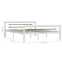 Estructura de cama de metal blanco y negro 120x200 cm de vidaXL, Camas y somieres - Ref: Foro24-284546, Precio: 107,46 €, Des...