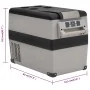 Cooler with black and gray PP and PE handle, 55 L by vidaXL, Refrigerators - Ref: Foro24-51789, Price: 508,10 €, Discount: %