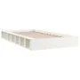 White solid wood bed frame 140x190 cm by vidaXL, Beds and slatted bases - Ref: Foro24-820717, Price: 145,56 €, Discount: %