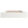 White solid wood bed frame 140x190 cm by vidaXL, Beds and slatted bases - Ref: Foro24-820717, Price: 145,56 €, Discount: %